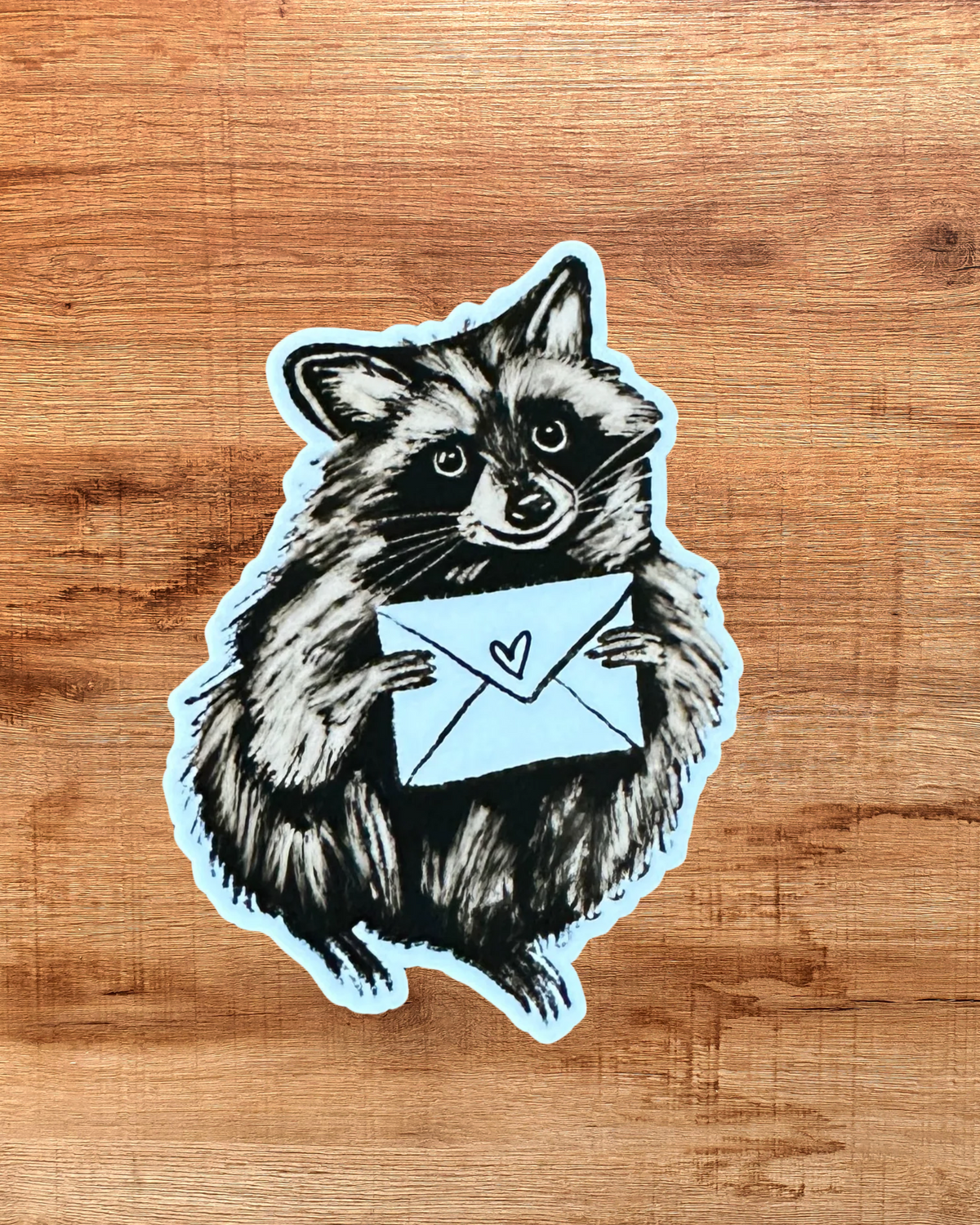 Oakley the Racoon sticker